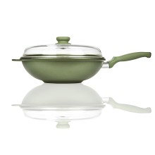 Risoli Dr.Green Induction Wok With Lid - Agof Store Risoli Dr.Green Induction Wok With Lid - Agof Store
