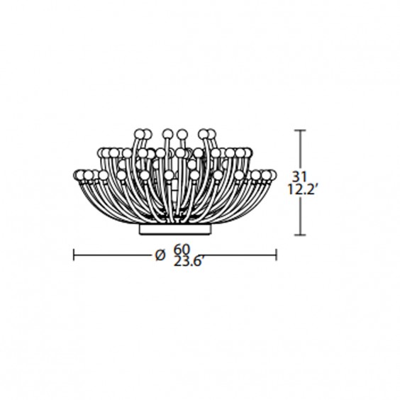 Valenti Pistillo table wall ceiling lamp - Agof Store
