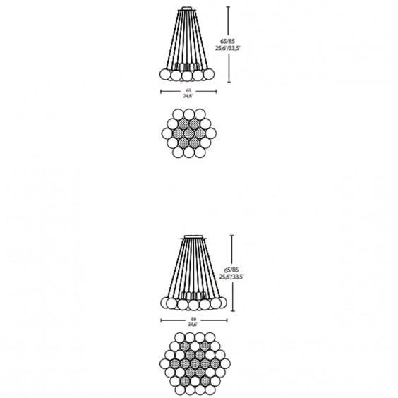 Valenti Sphere pendant lamp - Agof Store