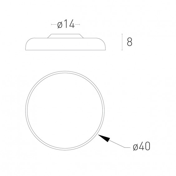 Zero Lampada a soffitto Lumen Center - Agof Store