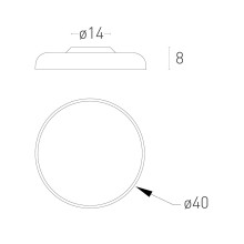 Lumen Center Zero wall ceiling lamp - Agof Store