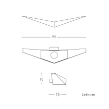 Eagle Lampada da parete Lumen Center - Agof Store