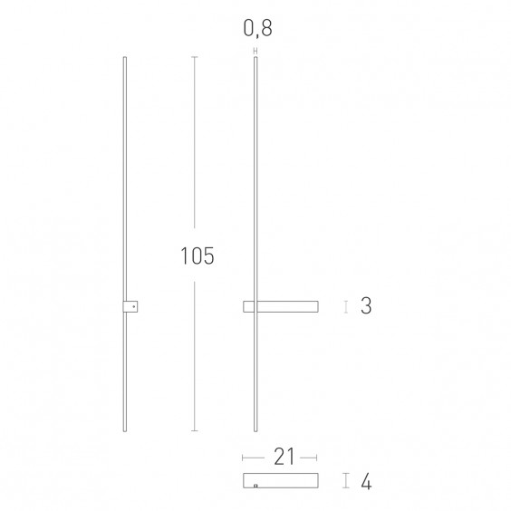 Outline Lampada da parete Lumen Center - Agof Store