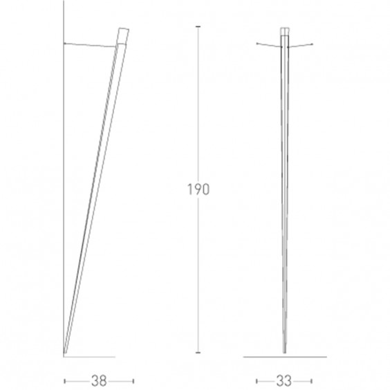 Lumen Center Torchére wall lamp - Agof Store
