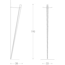 Lumen Center Torchére wall lamp - Agof Store