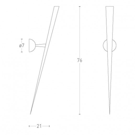 Lumen Center Trylon wall lamp - Agof Store