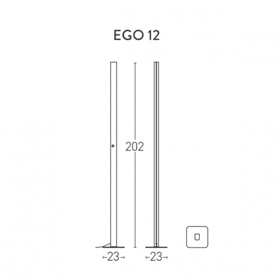 Ego Lampada da terra Lumen Center - Agof Store