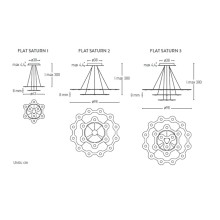 Lumen Center Flat Saturn Pendelleuchte - Agof Store