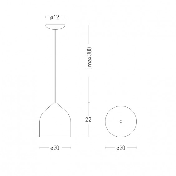 Odile Lampada a sospensione Lumen Center - Agof Store