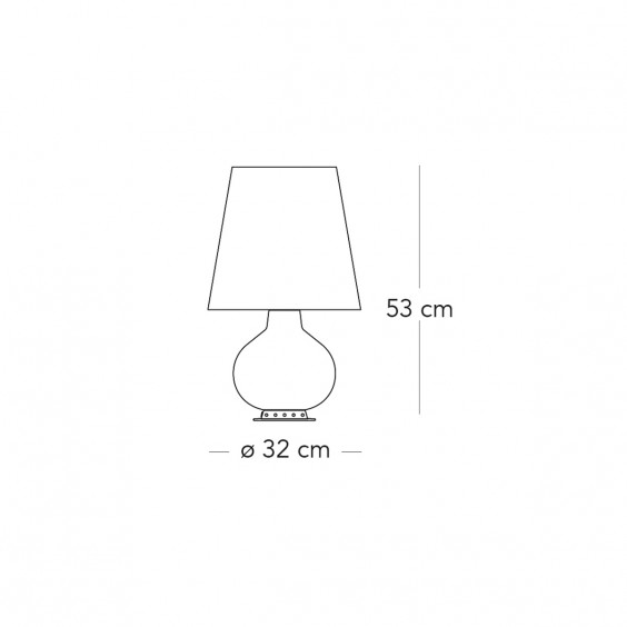 Fontana Arte Fontana 1853 Ottone Tischleuchte - Agof Store