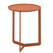 Round Tavolino Meme Design - Agof Store