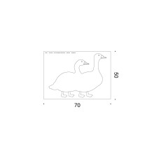 Due Oche Grigie 50x70 cm stampa Danese Milano - Agof Store