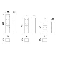 Danese Milano Floreana Bookshelf - Agof Store Danese Milano Floreana Bookshelf - Agof Store