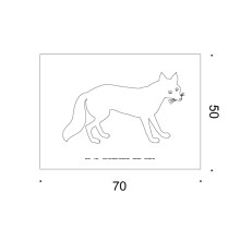 Danese Milano La Volpe 50x70 cm Grafik - Agof Store