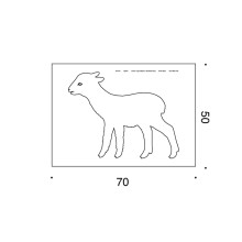 L'Agnellino 50x70 cm stampa Danese Milano - Agof Store L'Agnellino 50x70 cm stampa Danese Milano - Agof Store