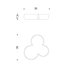 MCV centrotavola Danese Milano - Agof Store