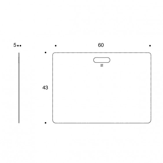 Secondo Piano sottomano da scrivania Danese Milano - Agof Store
