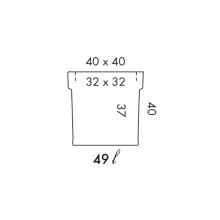 NICOLI Themis Quadro | Blumentopf | Agof Store