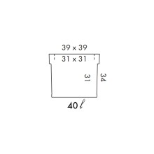 NICOLI Millerighe Quadro | Blumentopf | Agof Store