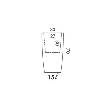 NICOLI Talos Matt | Blumentopf | Agof Store