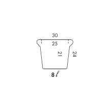 NICOLI Doppio Bordo Festonato | Pot | Agof Store
