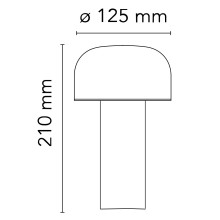 Flos Bellhop Matte Black lampada da tavolo - Agof Store