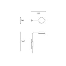 Wästberg w102 Chipperfield w wall lamp - Agof Store