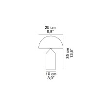 Oluce Atollo Bronzo Tischleuchte - Agof Store