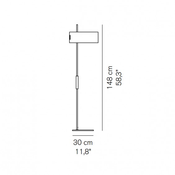 Oluce 1953 floor lamp - Agof Store