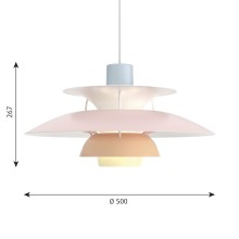 PH 5 Pastels Lampada a sospensione Louis Poulsen - Agof Store