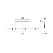 Flos Luce Orizzontale pendant lamp - Agof Store