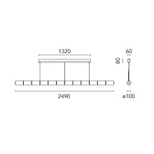 Flos Luce Orizzontale Pendelleuchte - Agof Store