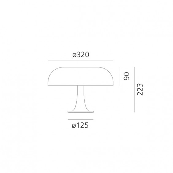 Artemide Nessino Red Special Edition Tischleuchte - Agof Store