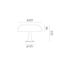 Artemide Nessino Red Special Edition table lamp - Agof Store