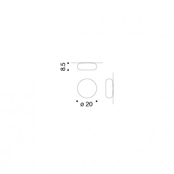 Artemide Itka wall ceiling lamp - Agof Store