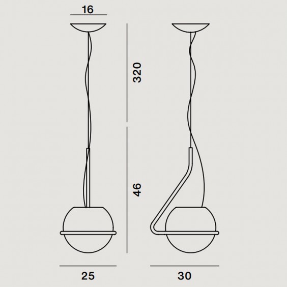 Foscarini Tonda pendant lamp - Agof Store