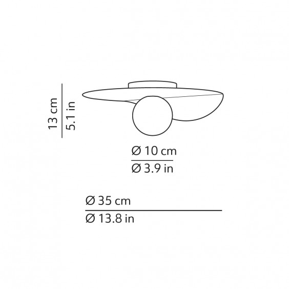 Kdln Flow wall ceiling lamp - Agof Store