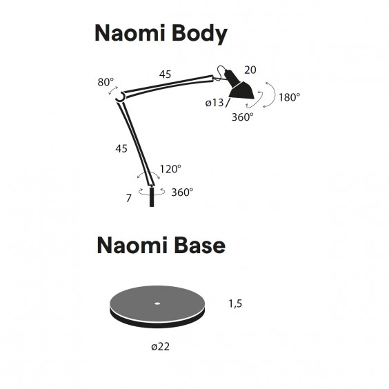 Lumina Naomi table lamp - Agof Store