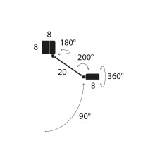 Lumina Daphine 20 Led Wandleuchte - Agof Store Lumina Daphine 20 Led Wandleuchte - Agof Store