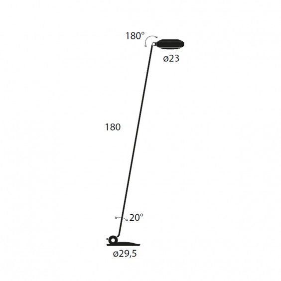 Elle 1 Led Lampada da terra Lumina - Agof Store