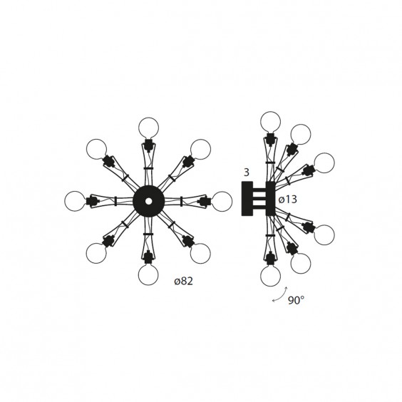 Lumina Matrix Otto P wall lamp - Agof Store