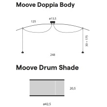 Moove Doppia Lampada a sospensione Lumina - Agof Store
