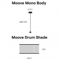 Lumina Moove Mono pendant lamp - Agof Store