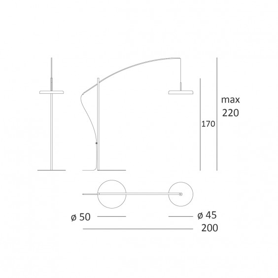 Lumen Center Zero 11 floor lamp - Agof Store