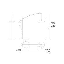 Lumen Center Zero 11 floor lamp - Agof Store