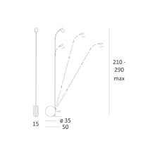Chiocciola Lampada da terra Lumen Center - Agof Store