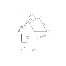 Nemo Lampe de Bureau wall lamp - Agof Store