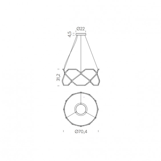 Nemo Titia Minor pendant lamp - Agof Store