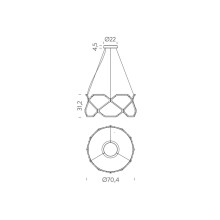 Nemo Titia Minor pendant lamp - Agof Store