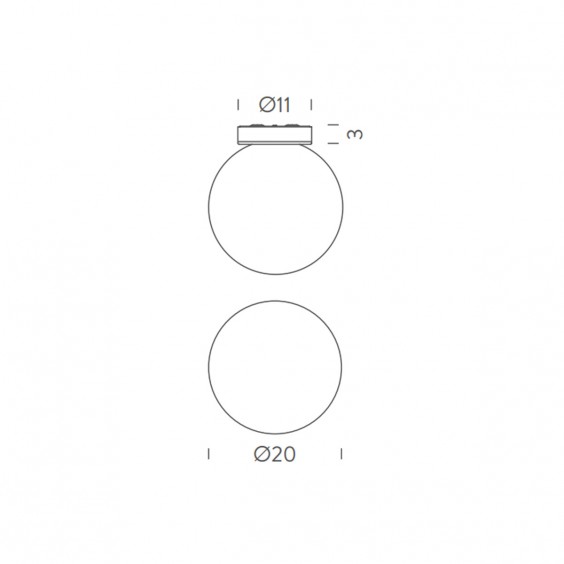 Nemo Asteroide wall ceiling lamp - Agof Store